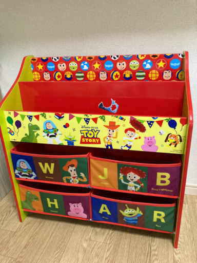 【美品】子供　収納ラック　本棚　トイストーリー