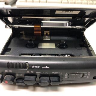 値下げ★中古★SONY　ソニー　カセットプレーヤー　黒　TCM-47　通電確認ＯＫ　ジャンク品の画像