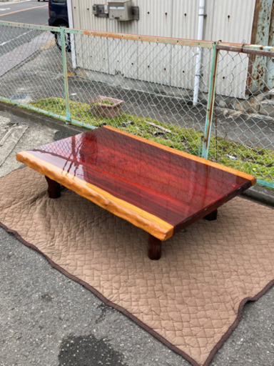 摂津市/無垢材 座卓 木製 ちゃぶ台 机 家具