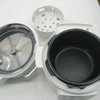 【美品!】2.2L 電気圧力鍋 2019年製 アイリスオーヤマ PC-MA2 ホワイト 圧力なべ キッチン 家電 調理器具 札幌 厚別店 の画像