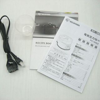 【美品!】2.2L 電気圧力鍋 2019年製 アイリスオーヤマ PC-MA2 ホワイト 圧力なべ キッチン 家電 調理器具 札幌 厚別店 の画像