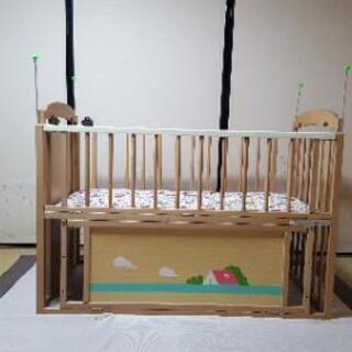 ベビーベッド　石崎家具　スリーピーシリーズ