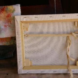 油絵　直筆　絵画：　鮎川の画像