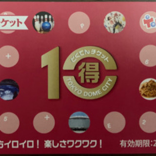 東京ドーム 株主優待 得10チケット 1冊（10ポイント分） 