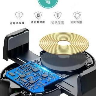 高速3in1ワイヤレスカーチャージャー電話ホルダーエアベントマウントの画像