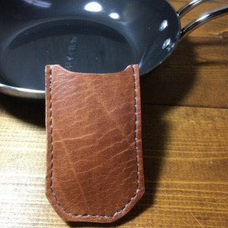 【ネット決済】ちびパン専用レザーハンドルwildカバー■ユニフレーム　UNIFLAME 対応の画像