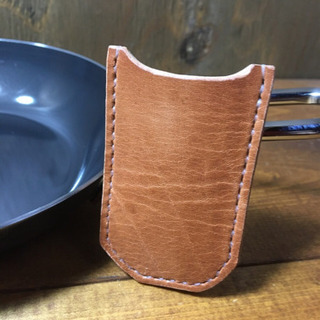 【ネット決済】ちびパン専用レザーハンドルwildカバー■ユニフレーム　UNIFLAME 対応の画像