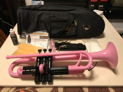 zeff プラスチックトランペット ピンク×ブラック