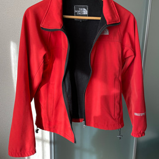 ノースフェイス　シェルジャケット　レッド　汚れあり