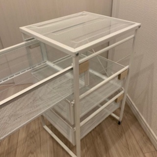 IKEA IKEA テーブル　キャビネット　引き出しセット　白の画像