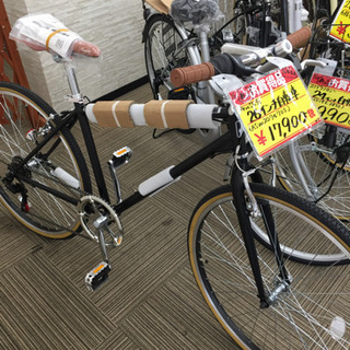 1/22  新品ブラックロードバイク🚴‍♂️  シンプルでシャー...