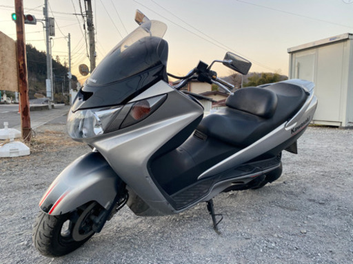 カワサキ  エプシロン250  激安ビックスクーター！ 自賠責付き♪ 走行テスト済み 関東圏内即日配送可能です！