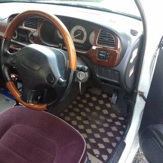 ダイハツ　ミラジーノ　カスタム　ローダウン　木目　社外アルミ　レトロ　L700Sの画像