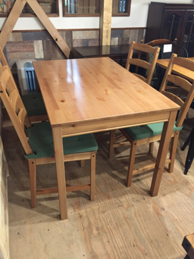 美品！ IKEA 4人がけ ダイニングテーブルセット