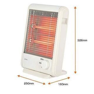 ②新品大特価　　ゼピール 電気ストーブ 　赤外線ヒーター　600W DS-C61J-WH　　消費電力：[強]600W、[弱]300Wの画像