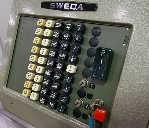 スエダレジスタ 電動レジスター SWEDA スウェーデン製 レトロ モデル46 SVENSKA DATAREGISTER ジャンク 東