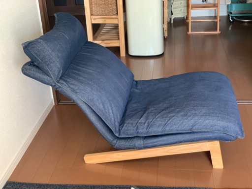 値下げ！2月24日までに直接お取引可能な方☆無印良品☆1人掛けソファ☆デニム生地✖️2点セット