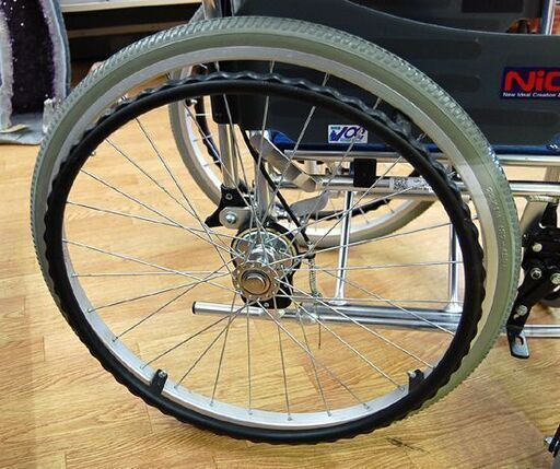 NICK 自走式 車椅子 幅65 奥行100 高さ84 座面高さ44cm 折り畳み ブレーキ ストッパー付き  ☆ PayPay(ペイ