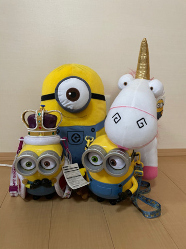 4点セット　ミニオン  USJ  ぬいぐるみ　ポップコーンケース
