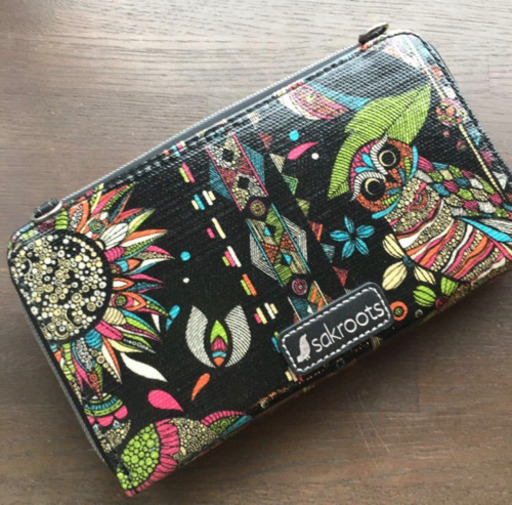 新品タグ無Sakrootsサックルーツ長財布/ショルダー