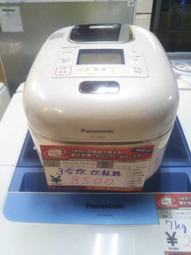 ☆中古 激安！！ パナソニック　炊飯器　2019年製　SR-SJW058　　NK009 ￥8,500！！