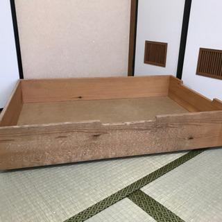 【無料】無印良品、キャスター付ベッド下収納