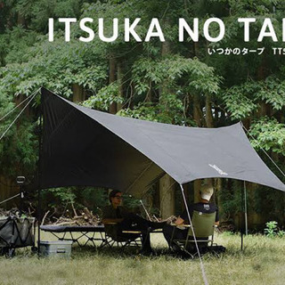 【値下げしました】dod ワンポールテントL フタマタノキワミ　いつかのタープセット　ご希望があれば薪割り台と薪の画像
