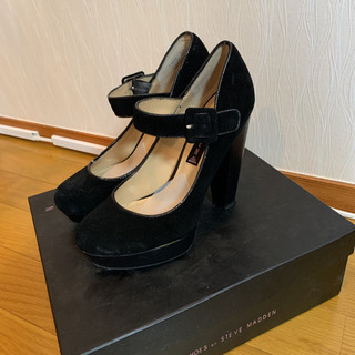 箱付き美品　steve madden ヒールパンプス ブラック　...