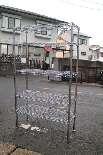 ERECTA メタルラック スチールラック 5段 収納棚 飾り棚 本棚 W91xD45xH152cm