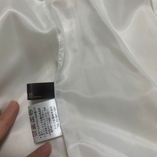 ホワイト　ファーコートの画像