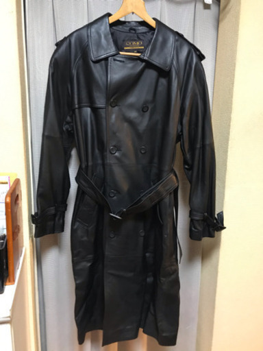 COMO NUOVO レザー トレンチコート