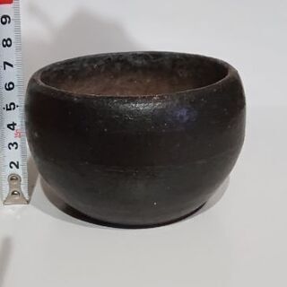 ミニ盆栽用 丸鉢 開口部広め
