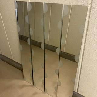 IKEAイケア　鏡4枚セット　水玉