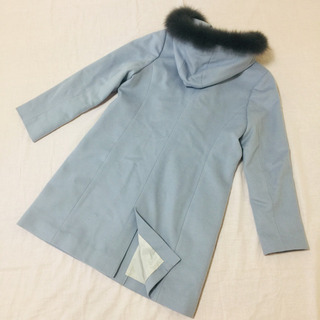 お値下げ♪♥️3way ブランドコート♥️アンゴラ混ウール/フォックスファー♥️の画像