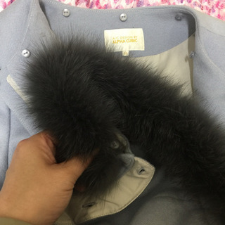 お値下げ♪♥️3way ブランドコート♥️アンゴラ混ウール/フォックスファー♥️の画像