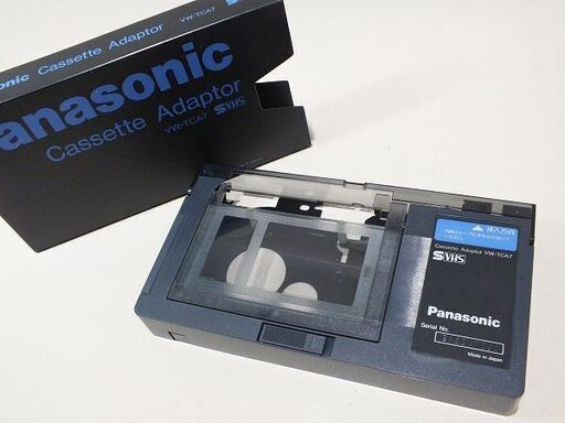 【苫小牧バナナ】美品☆動作品 Panasonic/パナソニック VW-TCA7 カセット アダプター VHS-C S VHS ビデオ テープ デッキ♪