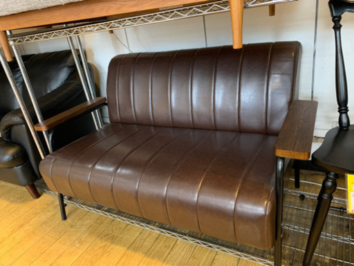 美品 ニトリ 2人掛けソファ Nシールド ステイン2KD ヴィンテージStyle NITORI