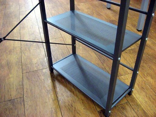 システムデスク 90×49×112cm PCデスク ワークデスク ラック付きデスク 山善 DWR-1150 事務机 札幌 厚別店