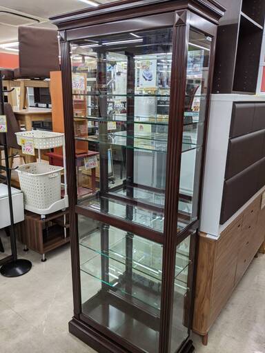 【おすすめ品】東海家具 キュリオケース(ダウンライト付き)