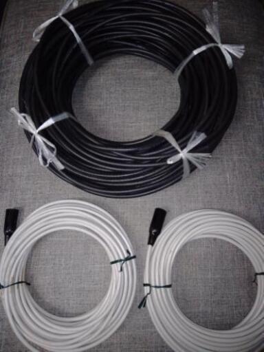 アンテナケーブルセット 50m×1（黒）12ｍ×2（白）