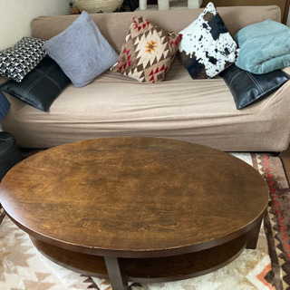 2/2まで掲載‼️値下げ！センターテーブル　モカブラウン♪の画像