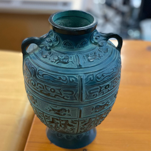 【お取り置き中】【訳あり】鉄製の壺/花瓶