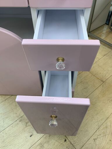 ☆ドレッサー 椅子付き 収納 ケース 引き出し ミラー 化粧 メイク 