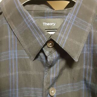 お得！ブラックチェック　Theory men Shirt の画像