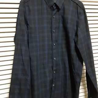 お得！ブラックチェック　Theory men Shirt 