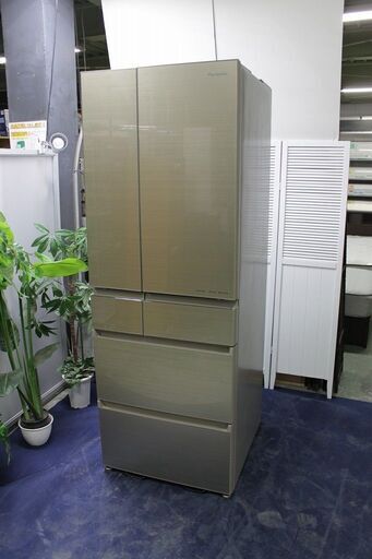 R2634) Panasonic 中古パナソニック　6ドア冷凍冷蔵庫　500L　NR-F505HPX-N　アルベロゴールド 2020年製! 冷蔵庫 店頭取引大歓迎♪