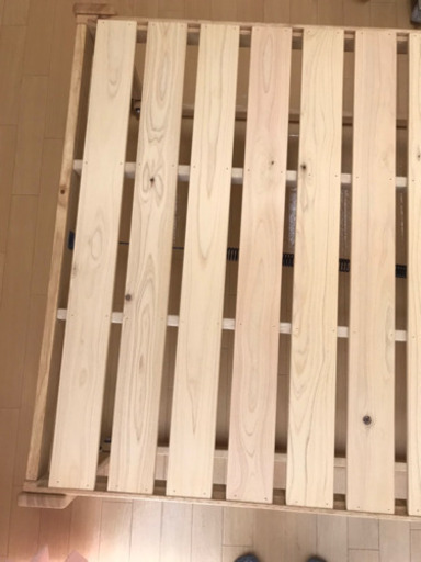 大人の逸品　折り畳めるヒノキすのこベッド