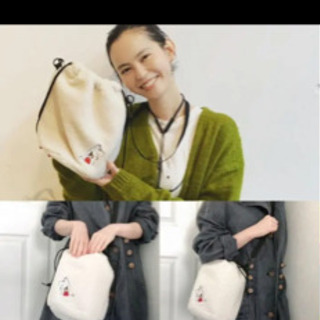 北欧雑貨　ムーミン　保冷保温バック　ファーバック　ボアポシェット　付録の画像