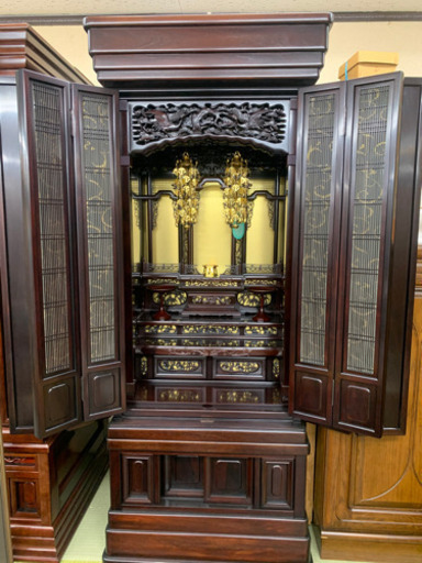 新品未使用　店舗展示品　飛鳥　紫檀　20号　細密彫刻　鳳凰