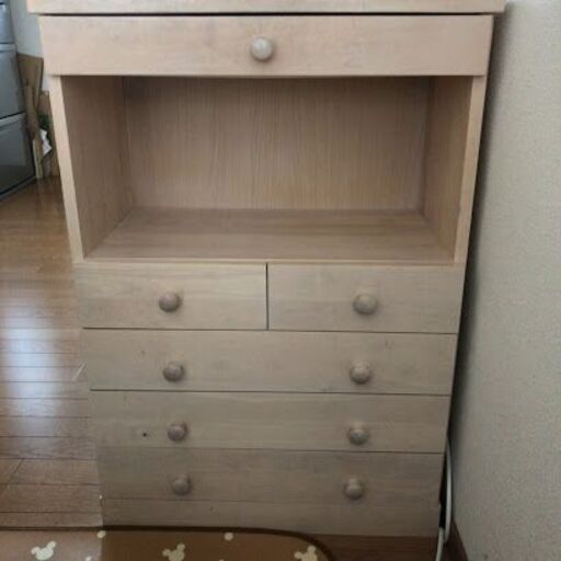 電話台　収納棚　キャビネット　10年使用　収納数6個　便利